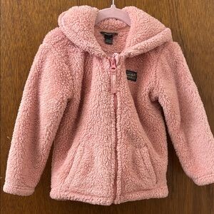 Eddie Bauer Pink Fleece Hooded Jacket